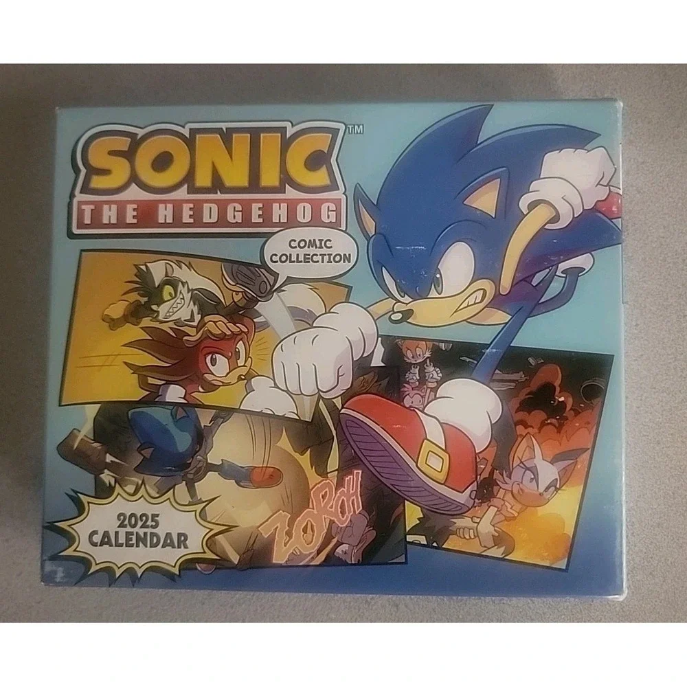 SONIC COMIC COLLECTION 2025 CALENDAR IDW Sonic the Hedgehog BRAND NEW US SELLER!